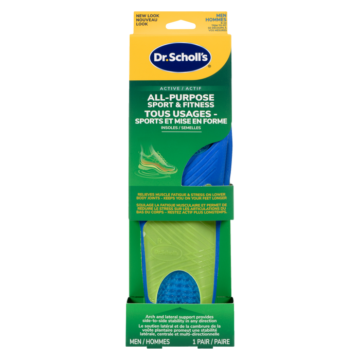 Dr. Scholl's Insoles All-Purpose Sport & Fitness Men 8-14 1 Pair