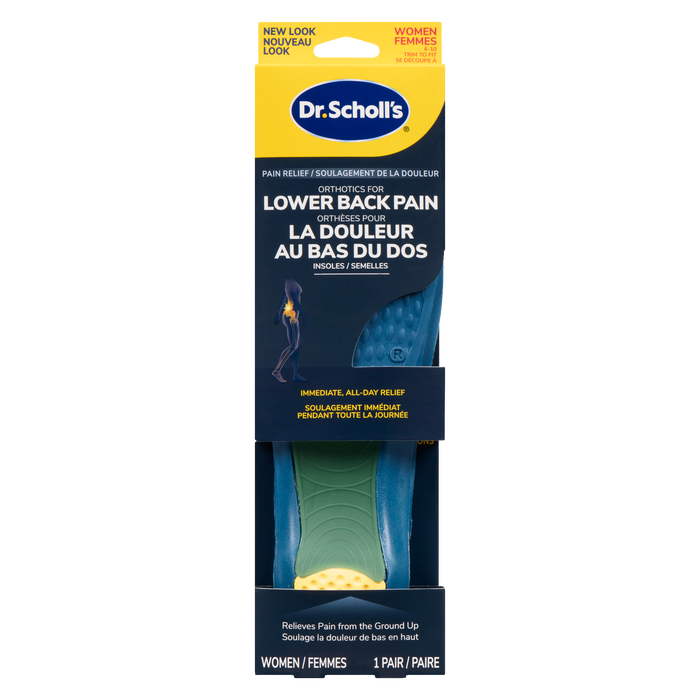 Dr. Scholl's Pain Relief Orthotics for Lower Back Pain Insoles Women 6-10 1 Pair