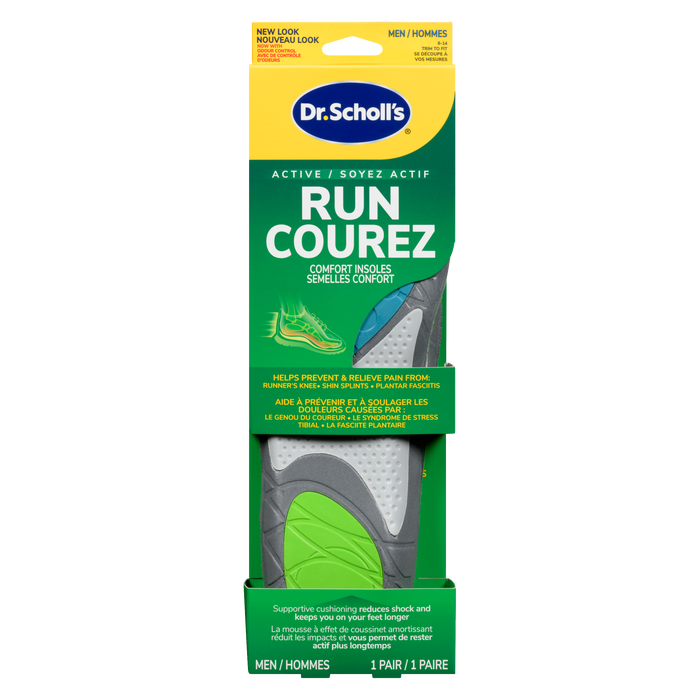 Dr. Scholl's Comfort Insoles Active Run Men 8-14 1 Pair