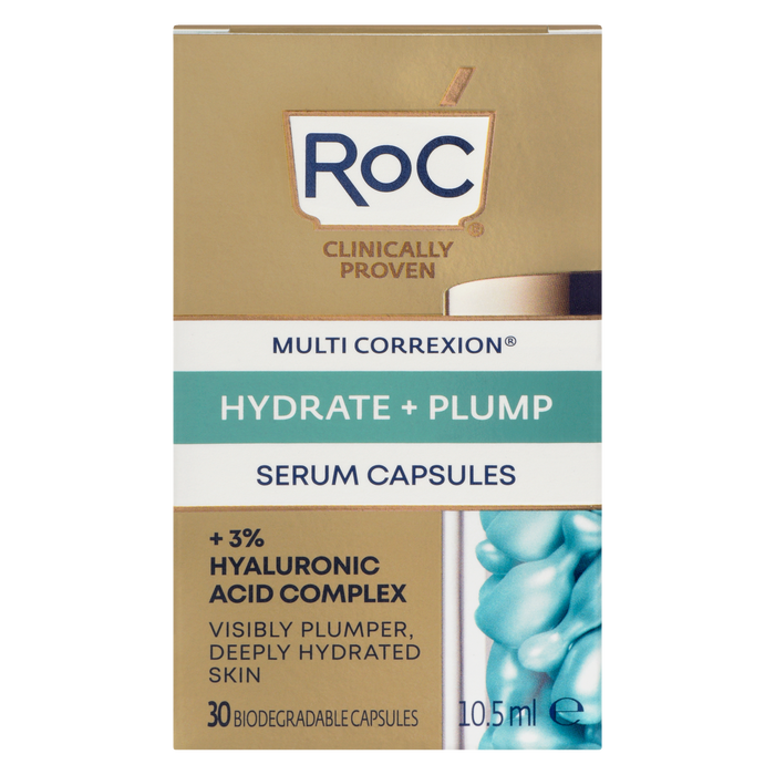 RoC Multi Correxion Hydrate + Plump Serum Capsules 30 Biodegradable Capsules 10.5 ml