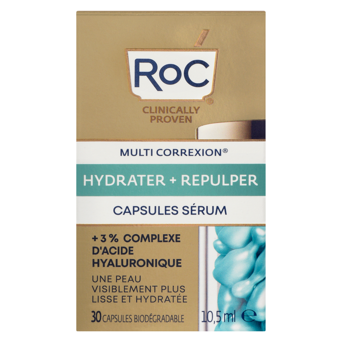 RoC Multi Correxion Hydrate + Plump Serum Capsules 30 Biodegradable Capsules 10.5 ml