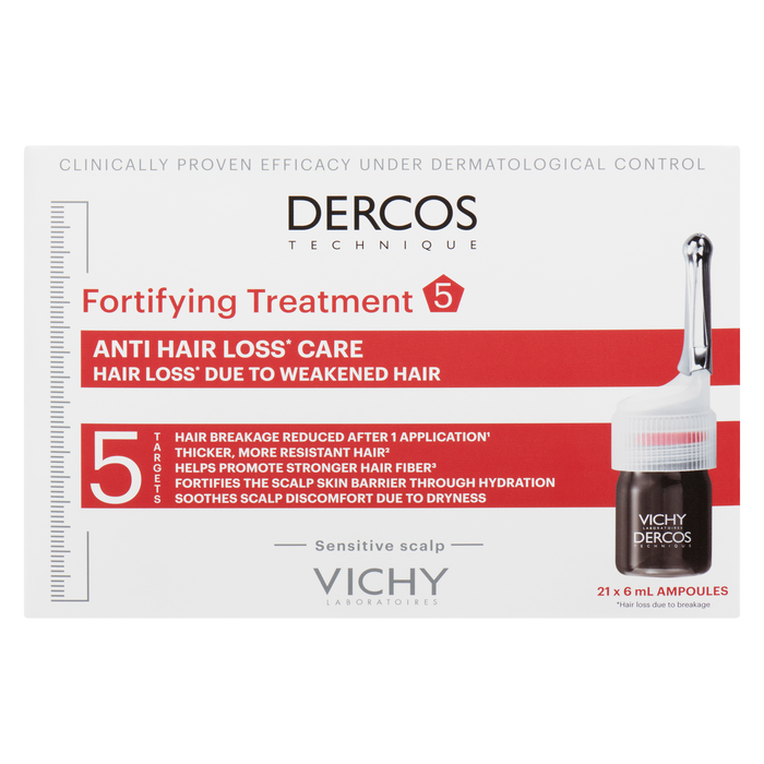 Vichy Laboratoires Dercos Fortifying Treatment 5 Sensitive Scalp 21 x 6 ml Ampoules