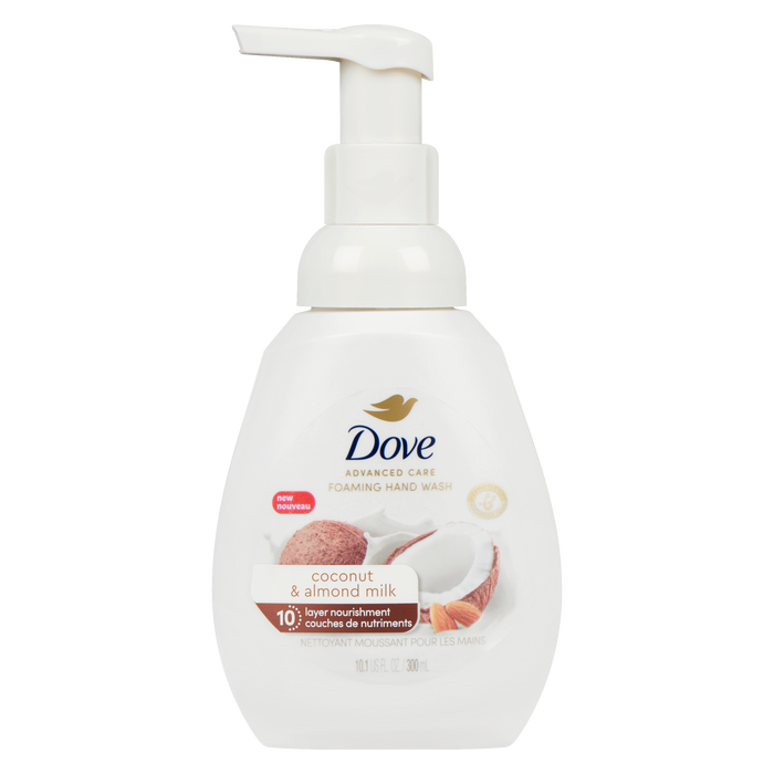 Dove Advanced Care Mousse lavante pour les mains au lait de coco et d'amande 300 ml