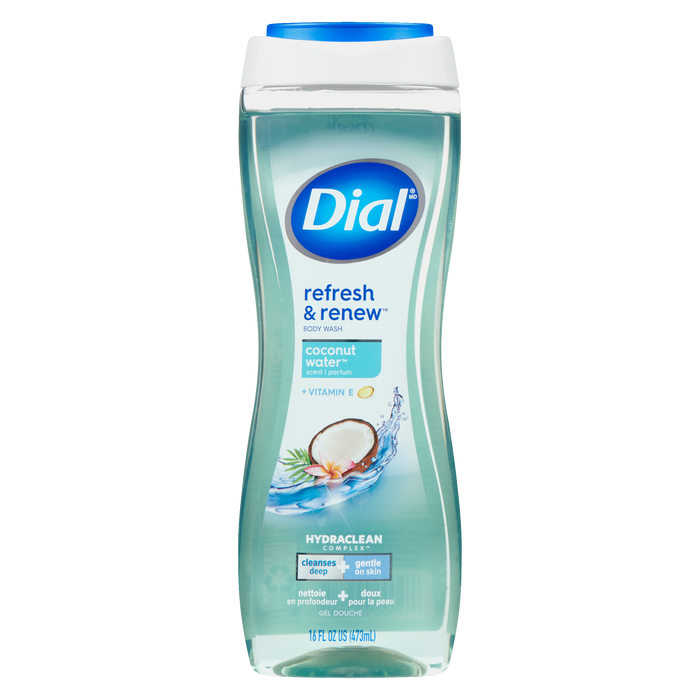 Dial Refresh & Renew Body Wash Coconut Water Scent 473 ml