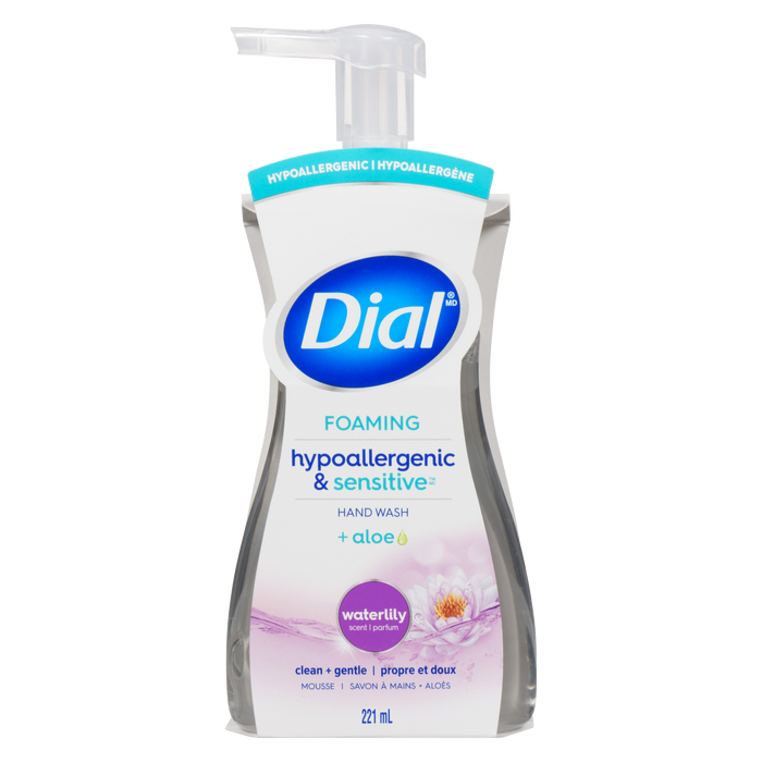 Dial Foaming Hand Wash Clean + Gentle Waterlily Scent 221 ml