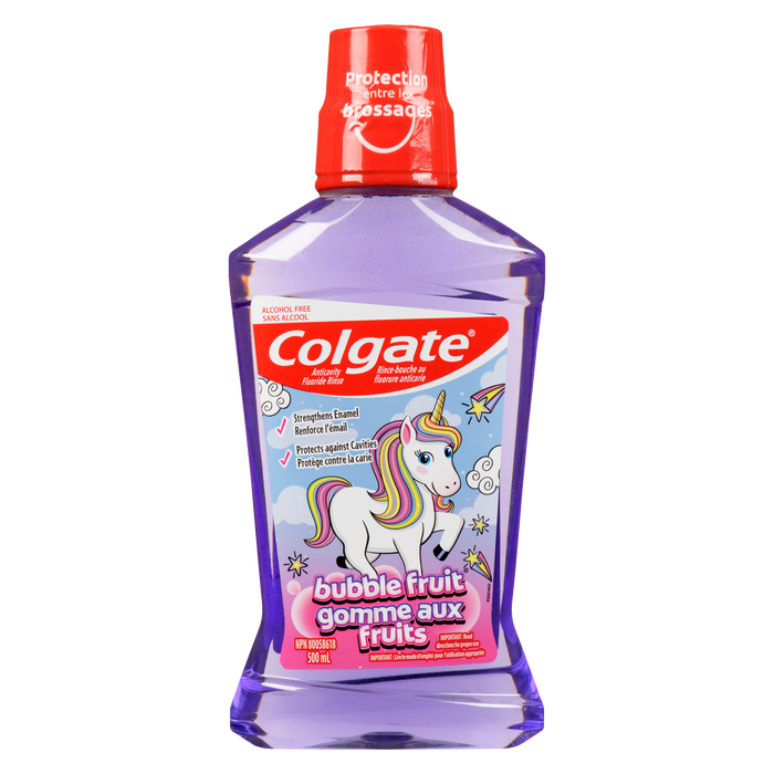 Colgate Anticavity Fluoride Rinse Bubble Fruit 500 ml