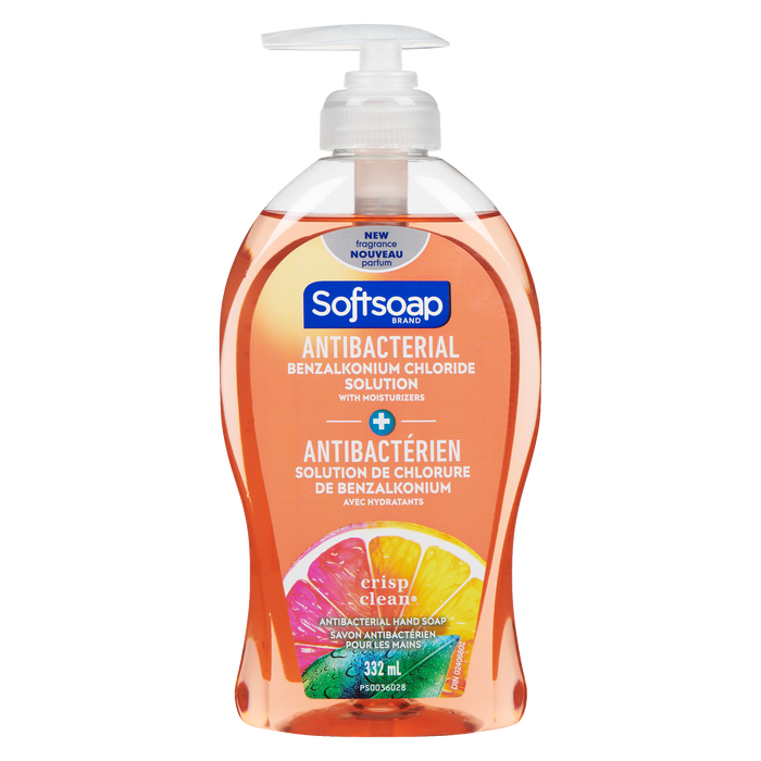 Savon antibactérien pour les mains Softsoap Crisp Clean 332 ml