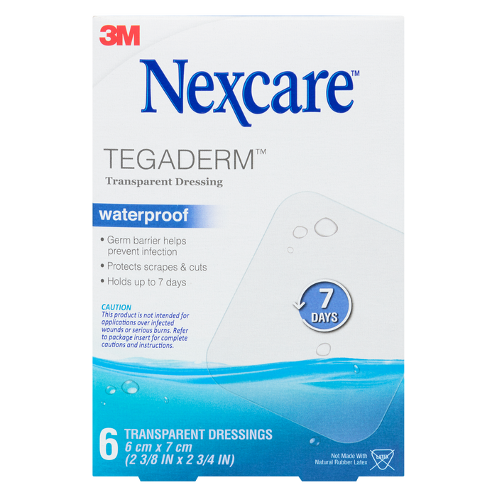 Pansement transparent Nexcare Tegaderm 6 pansements transparents