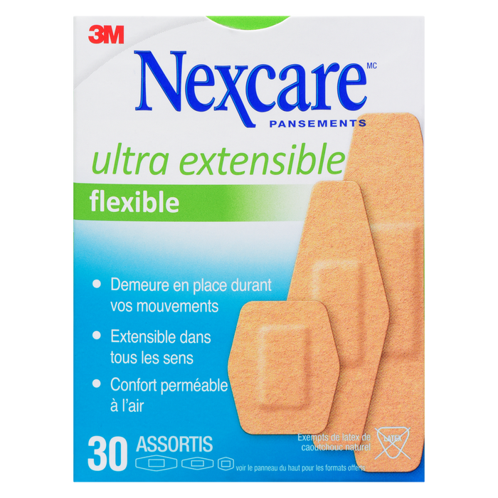 Nexcare Bandages Ultra Stretch 30 Assorted