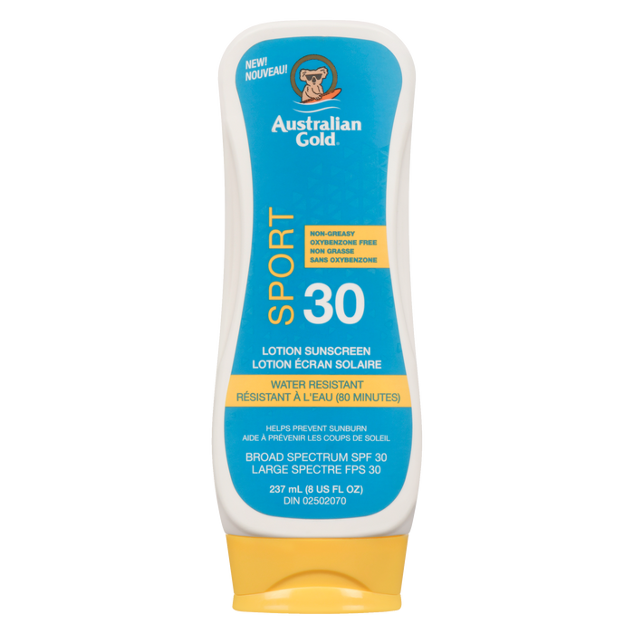 Australian Gold Lotion Sunscreen Sport Broad Spectrum SPF 30 237 ml