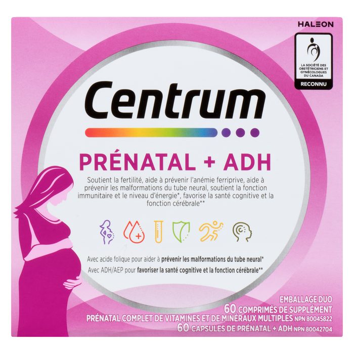 Centrum Multivitamin & Multimineral Supplement Tablets Prenatal + DHA Combo Pack