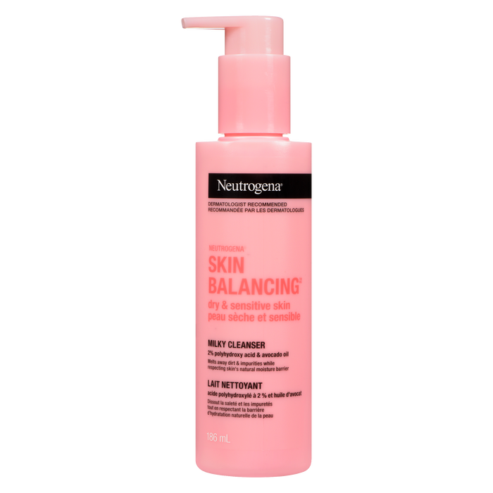 Neutrogena Skin Balancing Lacté Nettoyant Peaux Sèches et Sensibles 186 ml