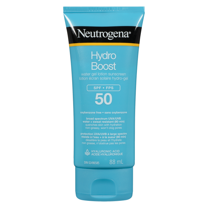 Lotion-gel hydratante Neutrogena Hydro Boost avec écran solaire SPF 50, 88 ml