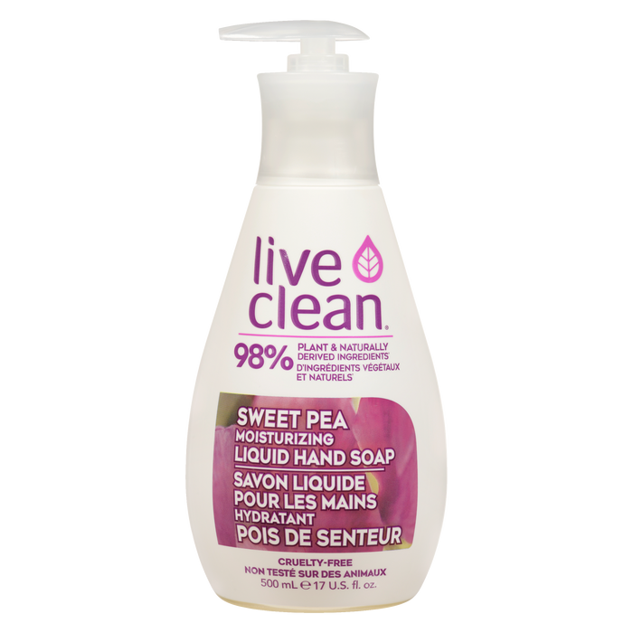 Live Clean Liquid Hand Soap Sweet Pea Moisturizing 500 ml