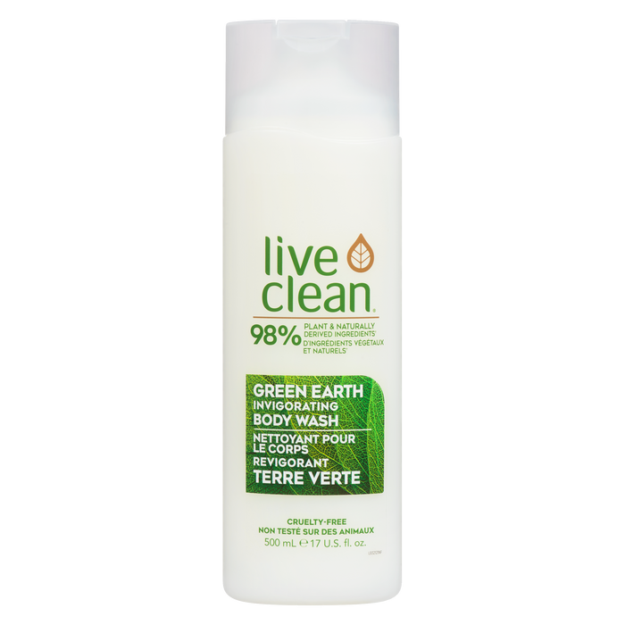 Gel douche Live Clean Green Earth Revigorant 500 ml