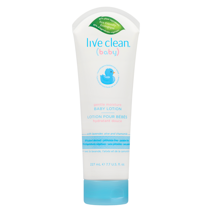 Lotion hydratante douce pour bébé Live Clean 227 ml