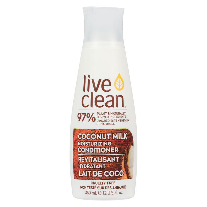 Après-shampoing hydratant Live Clean au lait de coco 350 ml