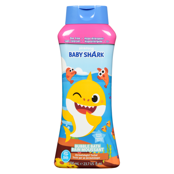 Pinkfong Baby Shark Bubble Bath Green Apple 3+ 700 ml