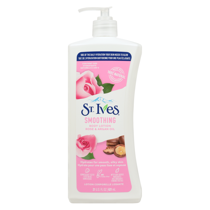 St. Ives Smoothing Body Lotion Rose & Argan Oil 621 ml