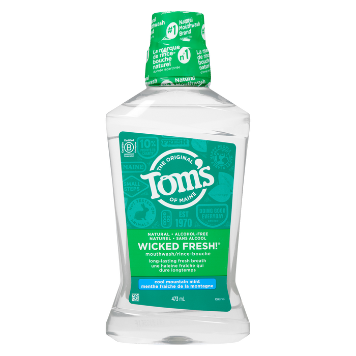 Bain de bouche Tom's of Maine Wicked Fresh Menthe fraîche des montagnes 473 ml