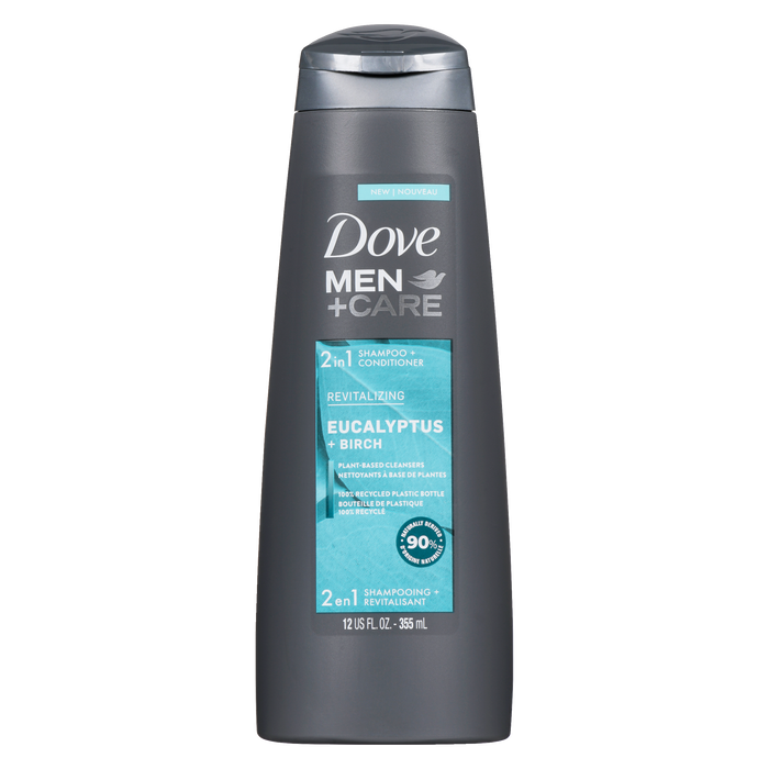 Shampoing + Après-shampoing 2 en 1 Dove Men+Care Eucalyptus + Bouleau 355 ml