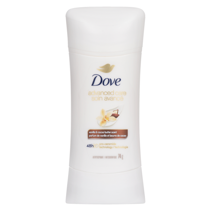 Dove Advanced Care Antiperspirant Vanilla & Cocoa Butter Scent 74 g