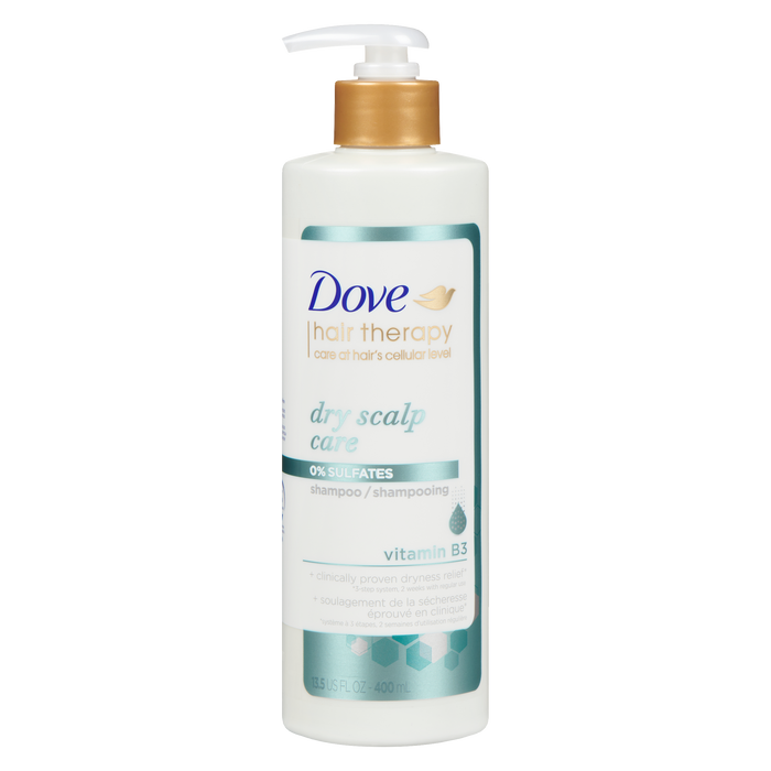 Dove Hair Therapy Shampooing Soin du Cuir Chevelu Sec Vitamine B3 400 ml