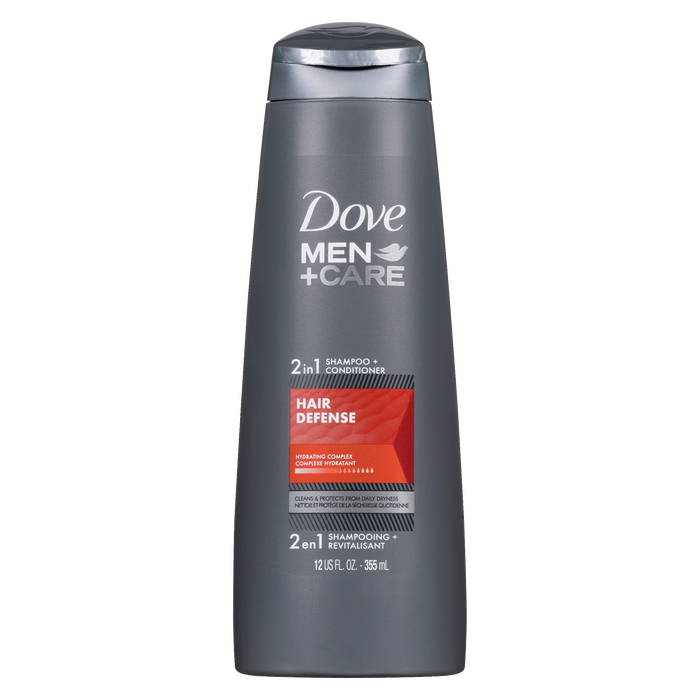 Shampoing + Après-shampoing 2 en 1 Dove Men+Care Hair Defense 355 ml