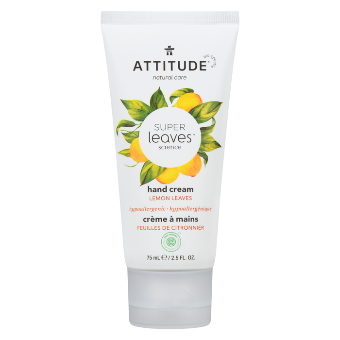 Crème pour les mains ATTITUDE Super Leaves Feuilles de citronnier 75 ml