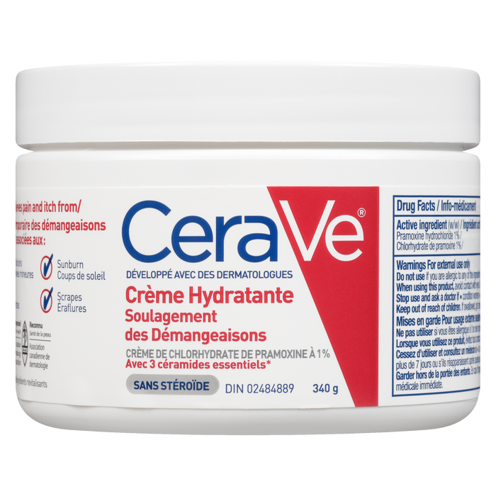 Crème hydratante anti-démangeaisons CeraVe 340 g