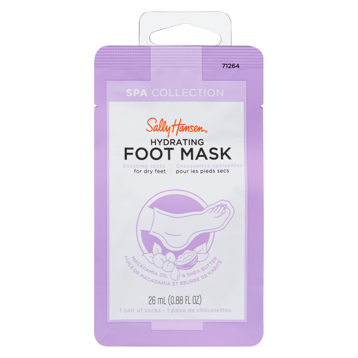 Sally Hansen Spa Collection Hydrating Foot Mask Macadamia Oil & Shea Butter 1 Pair of Socks 26 ml