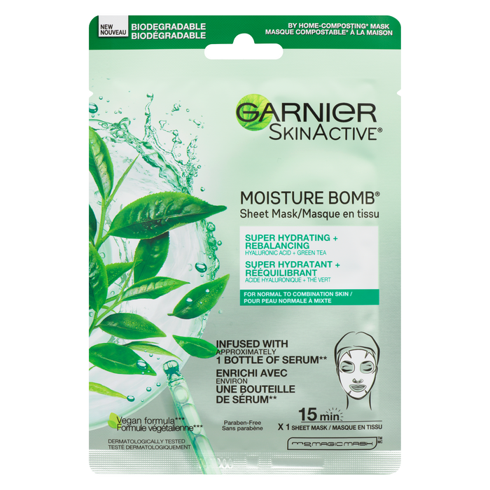 Masque en tissu Garnier SkinActive Moisture Bomb x 1 Masque en tissu 28 g