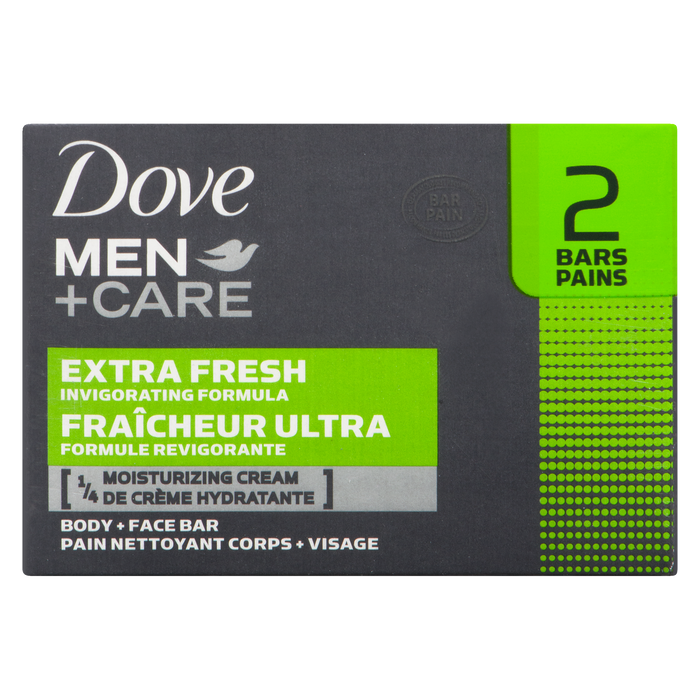 Barre Corps + Visage Dove Men+Care Extra Fresh 2 Barres x 106 g