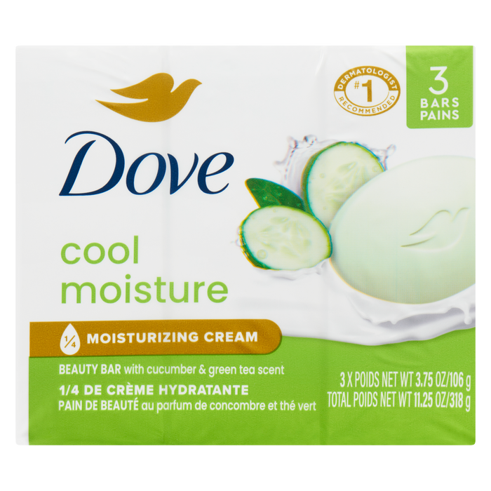 Dove Cool Moisture 3 barres x 106 g (318 g)