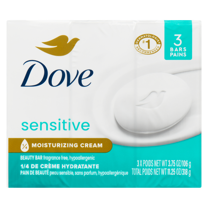 Dove Sensitive 3 Bars x 106 g (318 g)