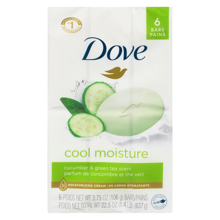 Dove Cool Moisture 6 barres x 106 g (637 g)