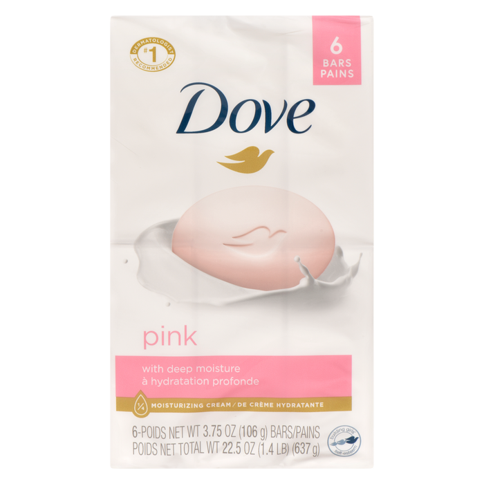 Dove Pink 6 Barres x 106 g (637 g)