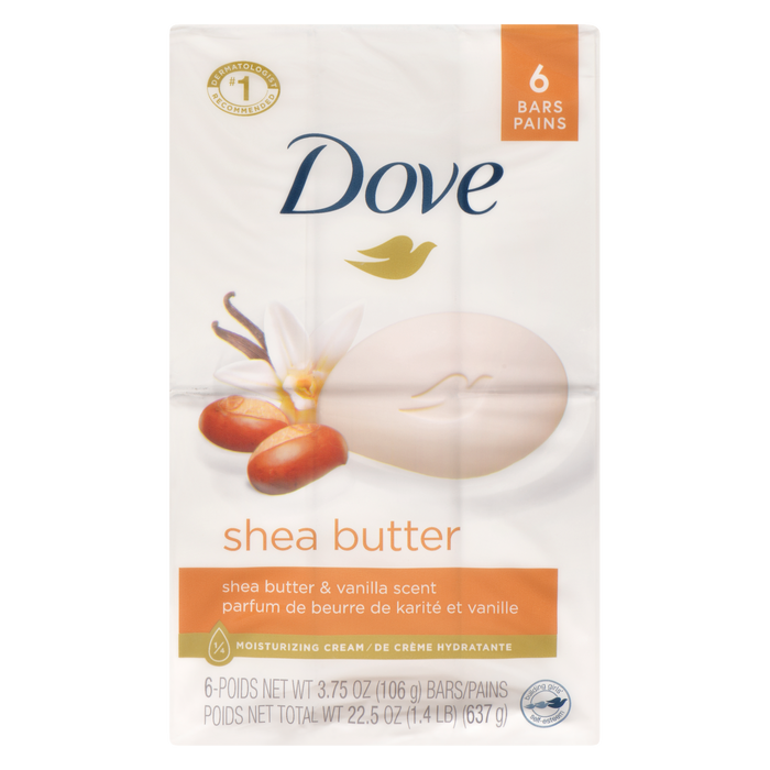 Dove Shea Butter 6 Bars x 106 g (637 g)