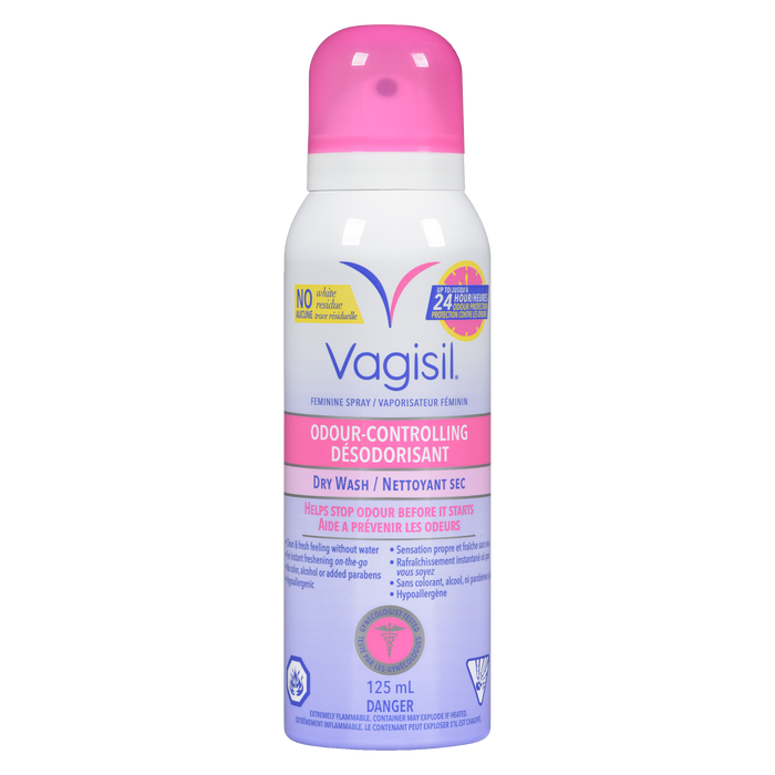 Vagisil Feminine Spray Odour-Controlling Dry Wash 125 ml