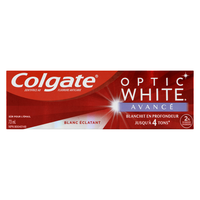 Colgate Optic White Anticavity Fluoride Toothpaste Advanced Sparkling White 73 ml