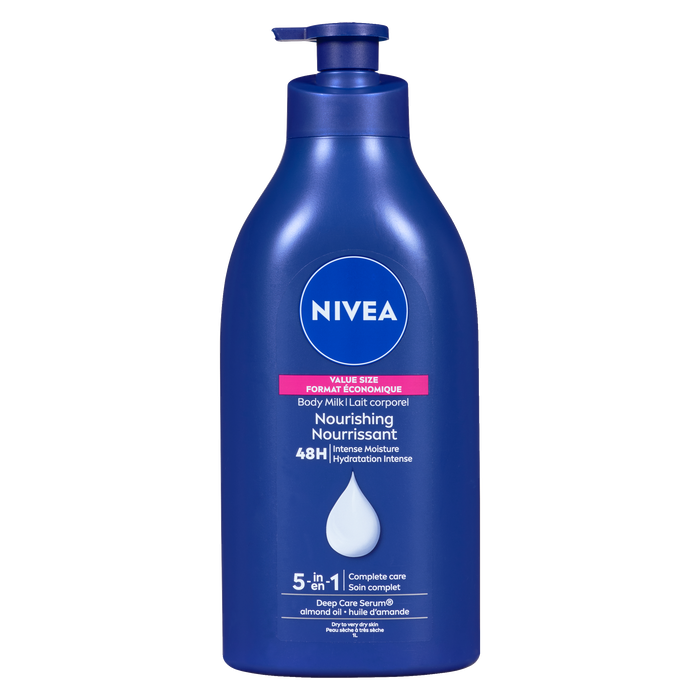 NIVEA Body Milk Nourishing 5-in-1 Dry to Very Dry Skin Value Size 1 L