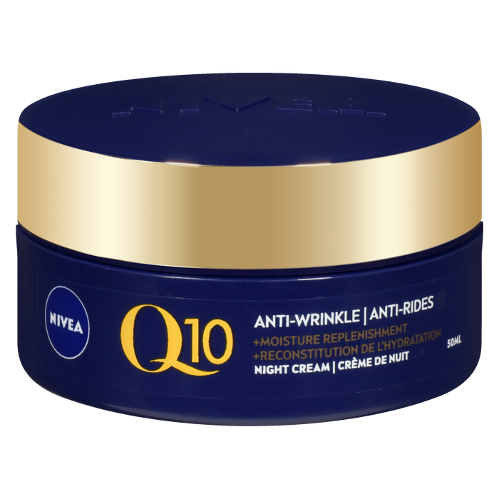 NIVEA Q10 Crème de Nuit Régénérante Anti-Rides Hydratante 50 ml