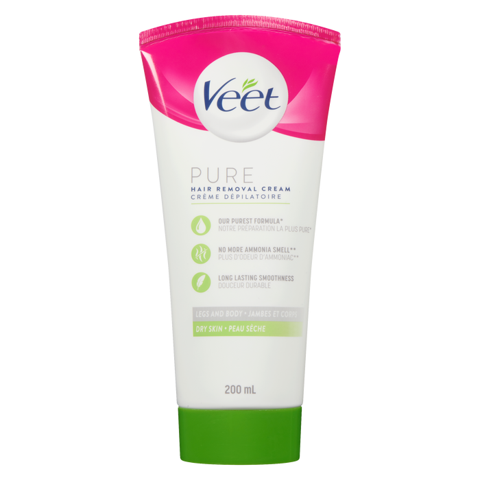 Veet Pure Hair Removal Cream Legs and Body Dry Skin 200 ml