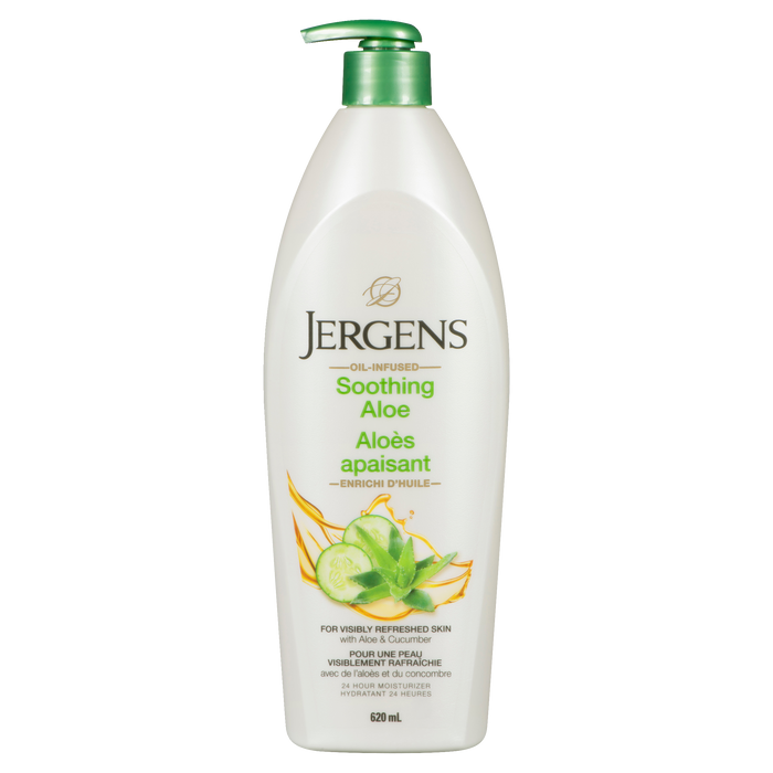 Jergens 24 Hour Moisturizer Soothing Aloe 620 ml