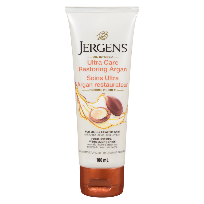 Jergens Crème hydratante 24 heures Ultra Care Restoring Argan 100 ml