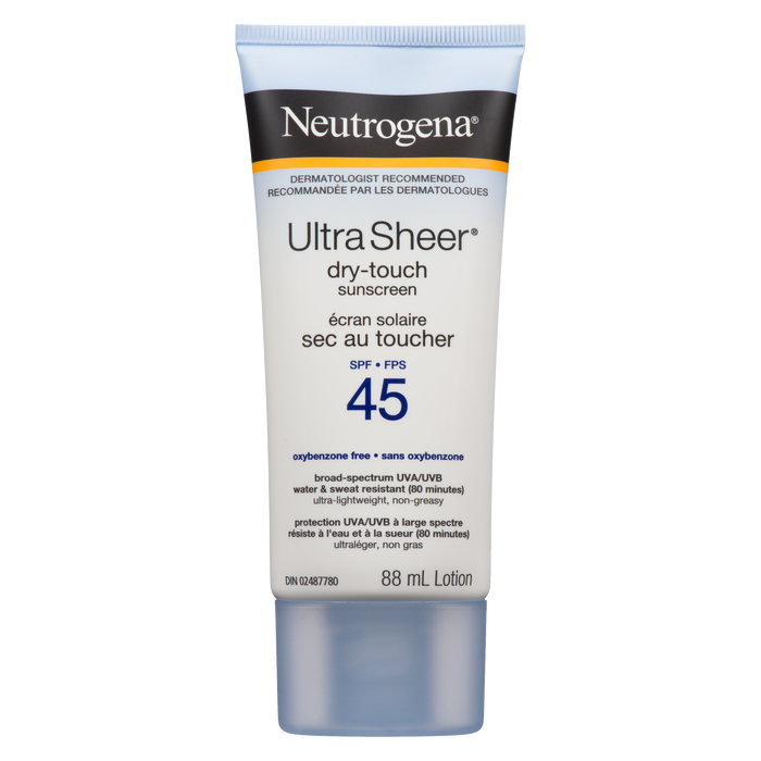 Lotion écran solaire Neutrogena Ultra Sheer Dry Touch FPS 45 88 ml