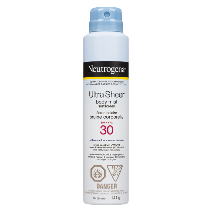 Neutrogena Ultra Sheer Body Mist Sunscreen SPF 30 141 g