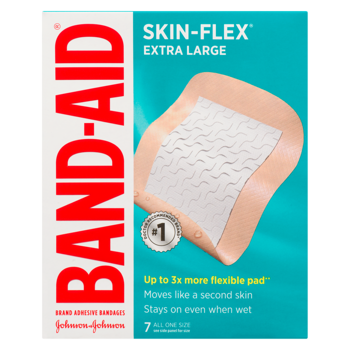 Pansements adhésifs de marque Band-Aid Skin-Flex Extra Large 7 Tous Taille unique