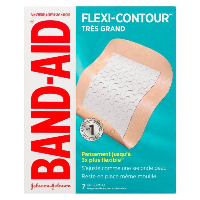 Pansements adhésifs de marque Band-Aid Skin-Flex Extra Large 7 Tous Taille unique