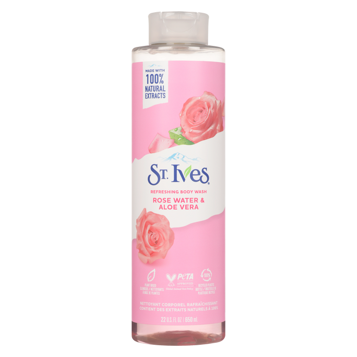 St. Ives Refreshing Body Wash Rose Water & Aloe Vera 650 ml